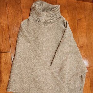 Express Sparkly Cream Cropped Sweater